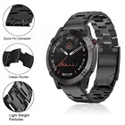 26 22 мм Смарт-часы ремешок для смарт-часов Garmin Fenix 5X 5 Plus 6X 6 Pro 3 3HR 935 945 часы Quick Release Титан сплава, отлично подходит для Браслет
