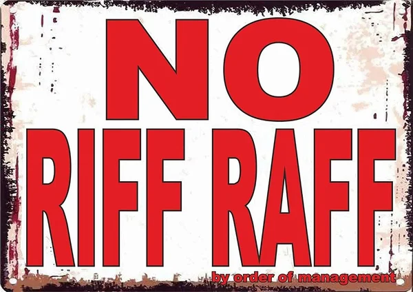 

No Red White Tin Sign art wall decoration,vintage aluminum retro metal sign