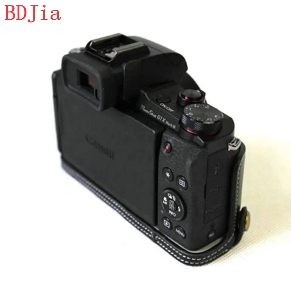 Натуральная Воловья кожа корпуса для половины камеры база Canon G1XIII G1X MarkIII с
