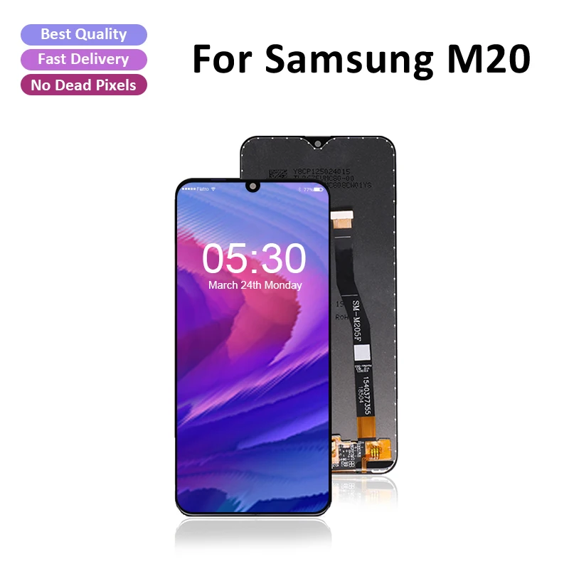 Для Samsung M20 M205 SM M205F M205FN дисплей ЖК экран Замена для дигитайзер|Экраны мобильных