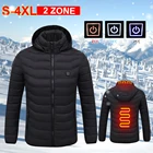 Новинка, Лидер продаж, зимние куртки с электрическим подогревом для зоны 248, одежда для охоты, лыжная куртка, парки, верхняя одежда, жилет с USB-подогревом, теплая велосипедная куртка