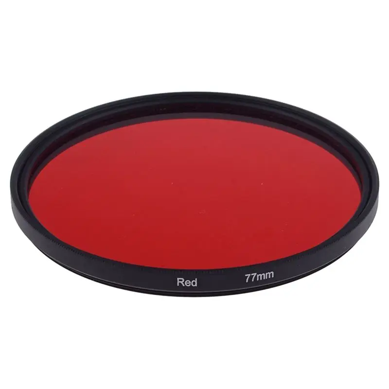 

77mm Full Red Color Filter for Camera Lens with 77mm Filter Thread