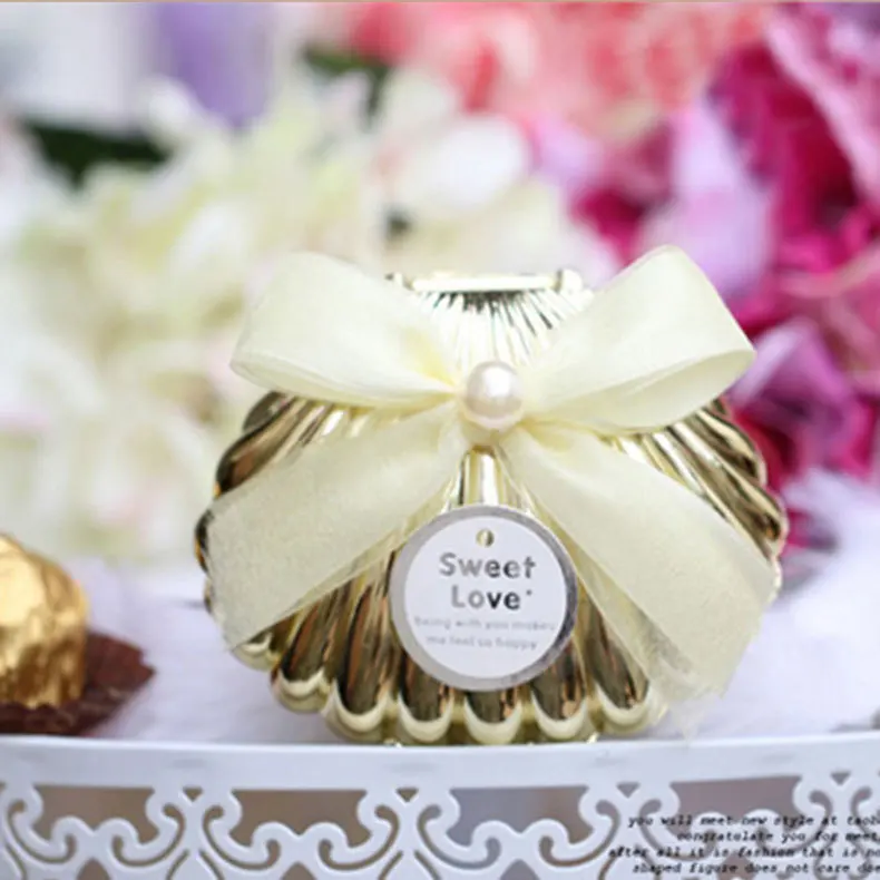 Ракушки Свадебная коробочка для сладостей конфетные пластиковые упаковочные