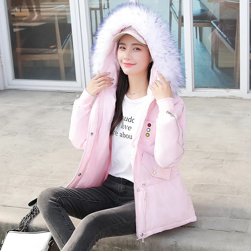 

2020 Winter New Style down Jacket Cotton-padded Clothes Women's Korean-style Short Women's Loose-Fit Warm Thick Cotton Coat Hood