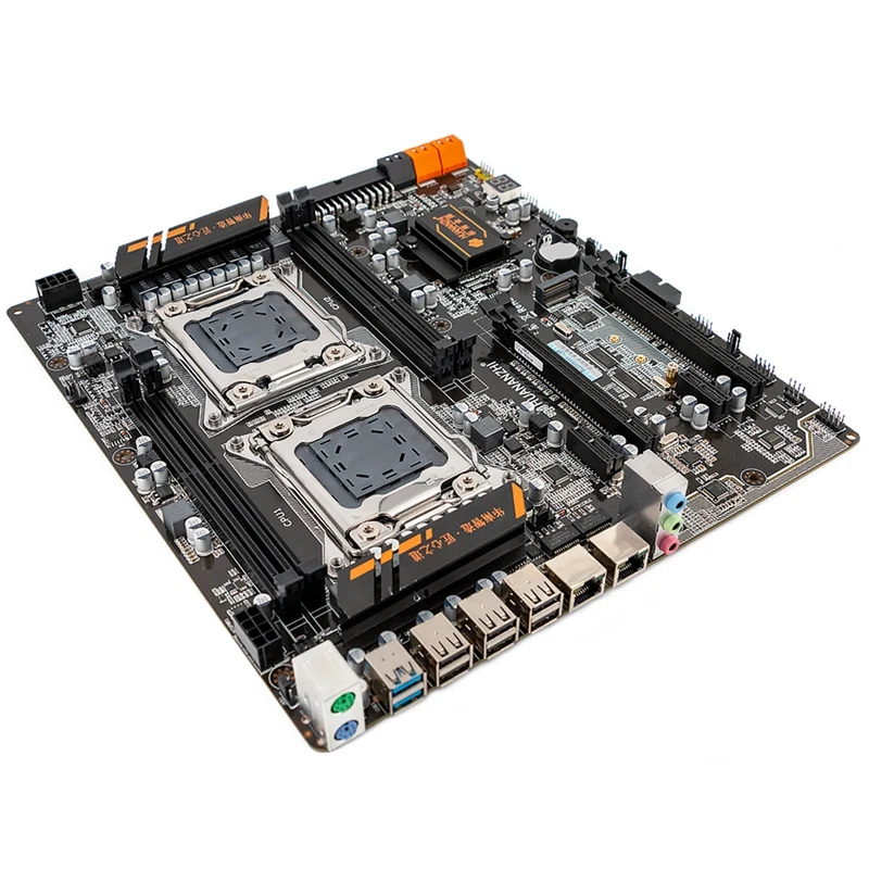 HUANANZHI X79-4D двойной Процессор материнская плата для Intel X79 LGA 2011 E5 2680V2 DDR3 1333/1600/1866 МГц