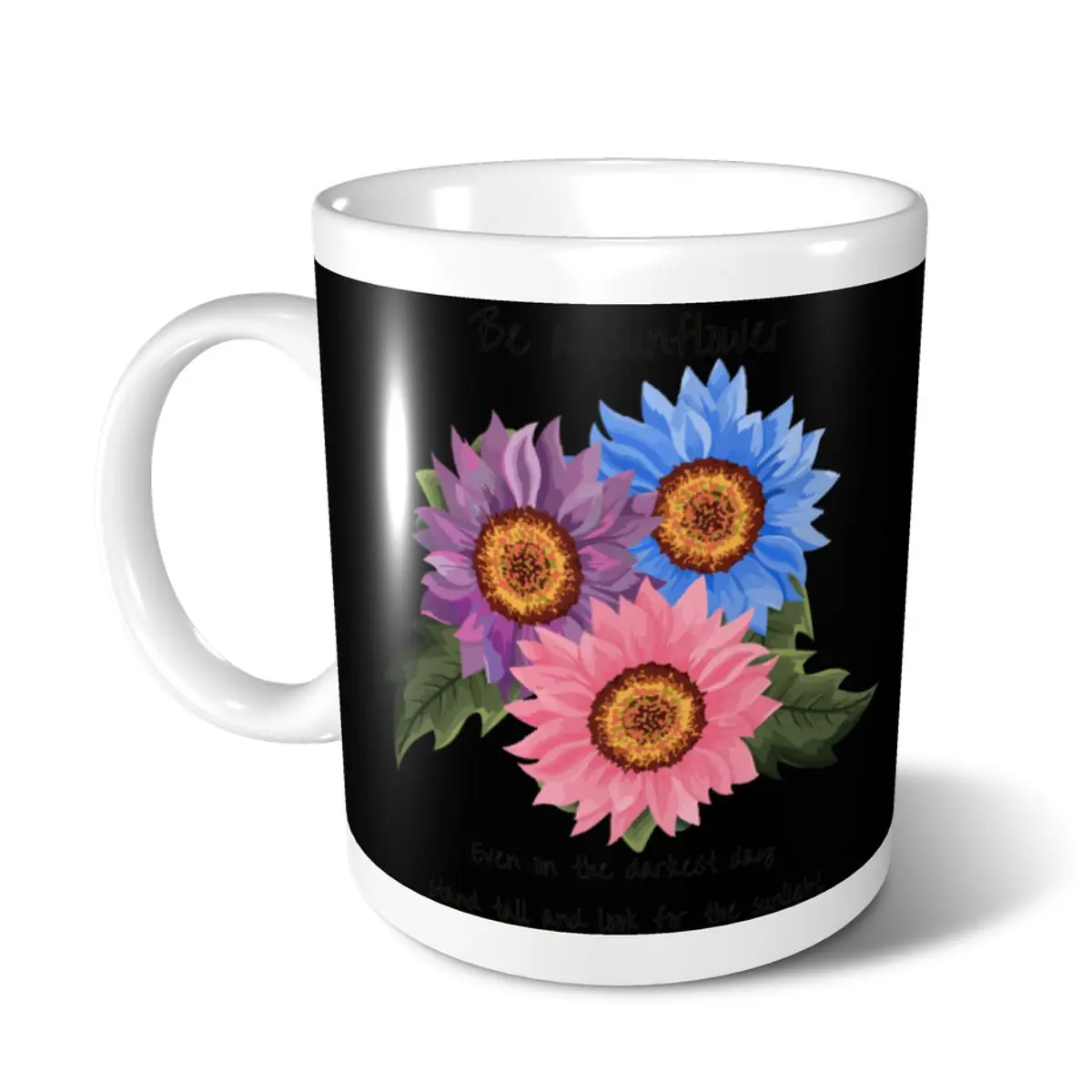 Симпатичные забавные подарки Подсолнух (23) кружки для кофе чая молока пивная