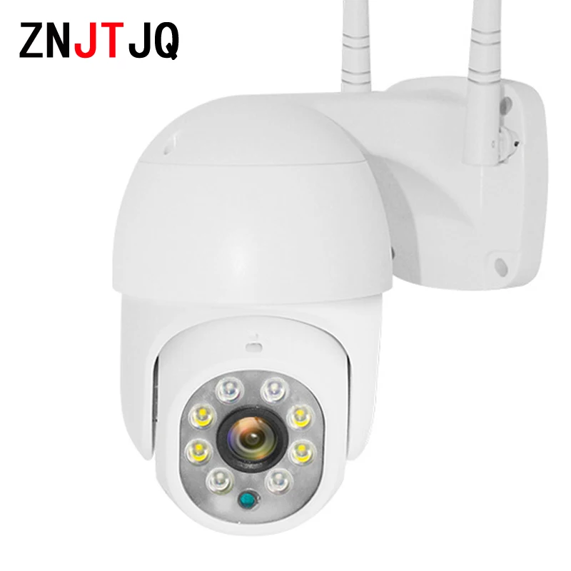

ZNJTJQ 1080P PTZ Wi-Fi IP-камера наружная Водонепроницаемая инфракрасная 15 м AI Беспроводная камера обнаружения человека P2P аудио 2 МП охранная система ...