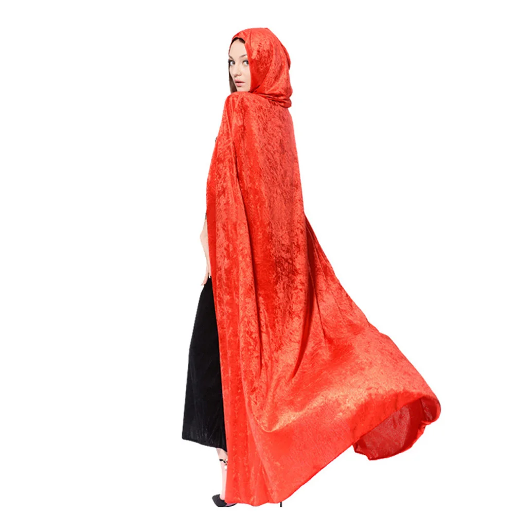 Накидка ведьмы Унисекс На Хэллоуин маг с капюшоном маскарадный халат плащ костюм