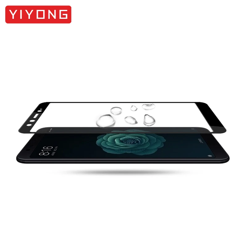 25 шт./лот YIYONG 5D полное покрытие стекло для Xiaomi Mi 6X Mi6x закаленное Xiomi A2 Защита экрана