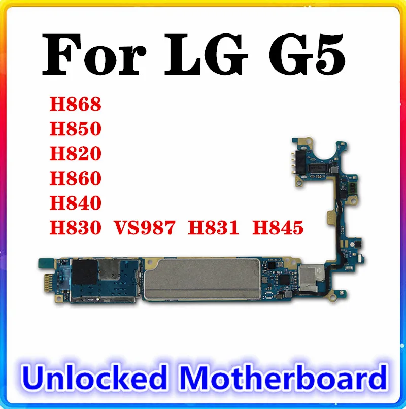 Оригинальная материнская плата для LG G5 H850 H820 H860 H840 H830 VS987 H831 H845 ОС Android логическая с