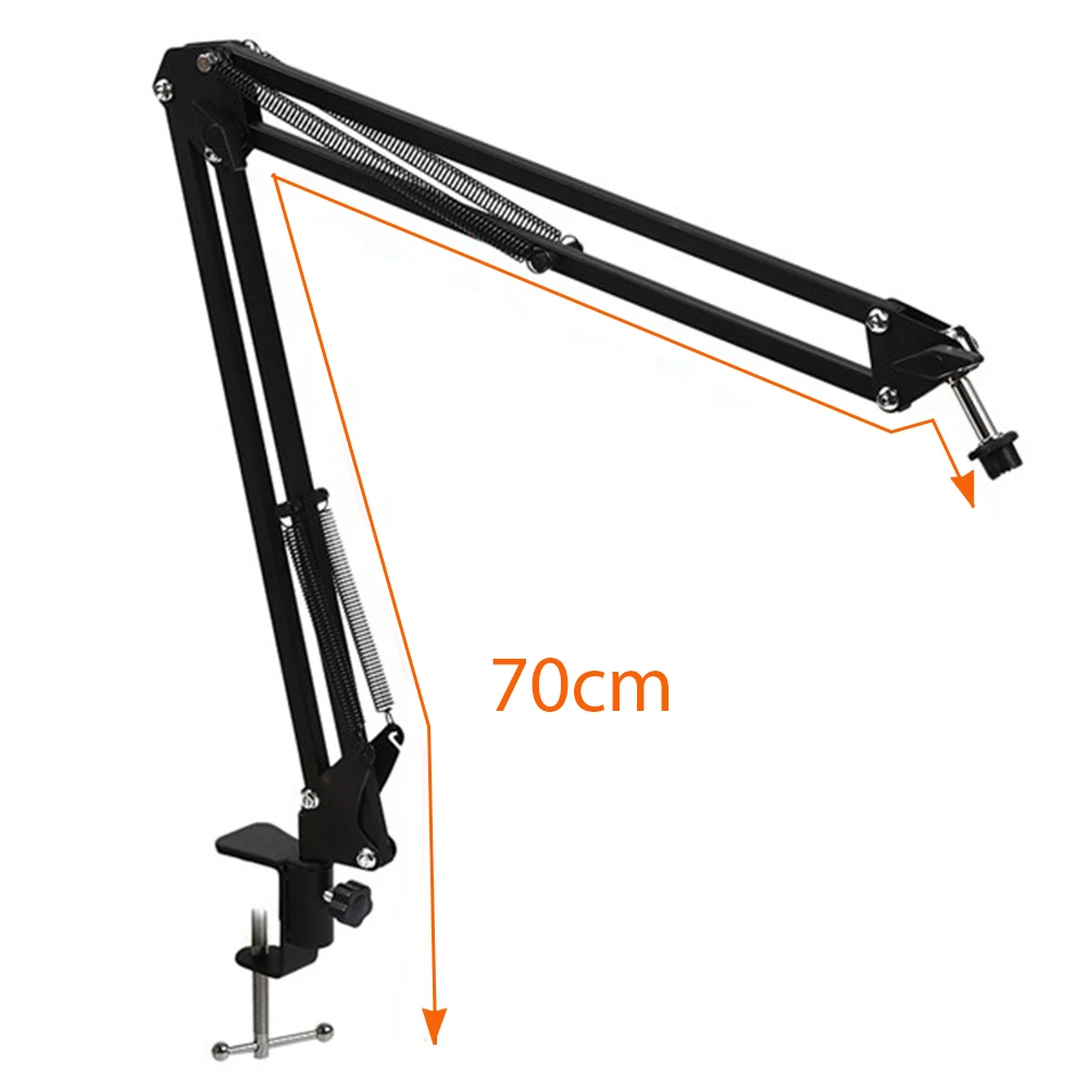 

Desktop Microphone Suspension Scissor Arm Heavy Duty Mic Stand Table Mounting Clamp For Samson Blue Yeti Snowball