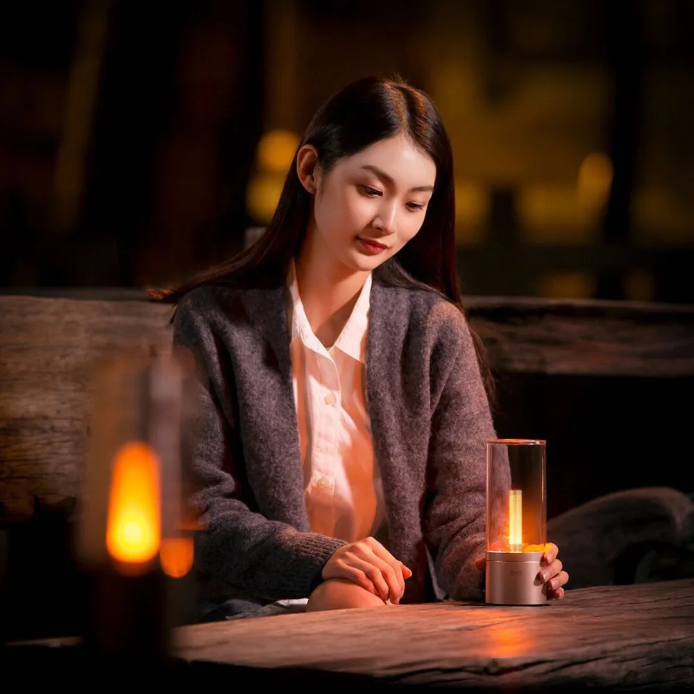 

Yeelight Youpin mijia Candela Light romantic Smart Control led night dinner light birthday gift for girl app Candle Light