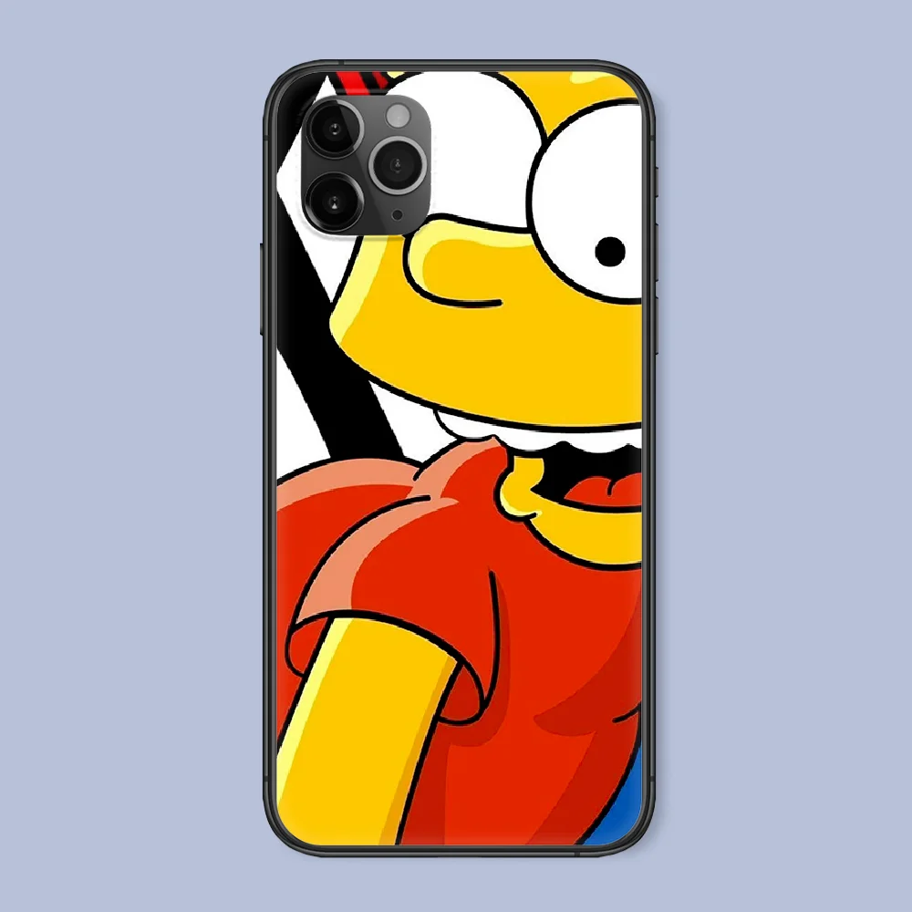 

Simpson Cartoon Bart Phone Case For Iphone 4 4s 5 5S SE 5C 6 6S 7 8 Plus X XS XR 11 12 Mini Pro Max 2020 black Waterproof 3D
