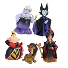 Виниловая фигурка из мультфильма Disney 5 шт.компл. Красная Королева Злодеи малефисент Джафар Сборная модель игрушки для детей Рождественский подарок