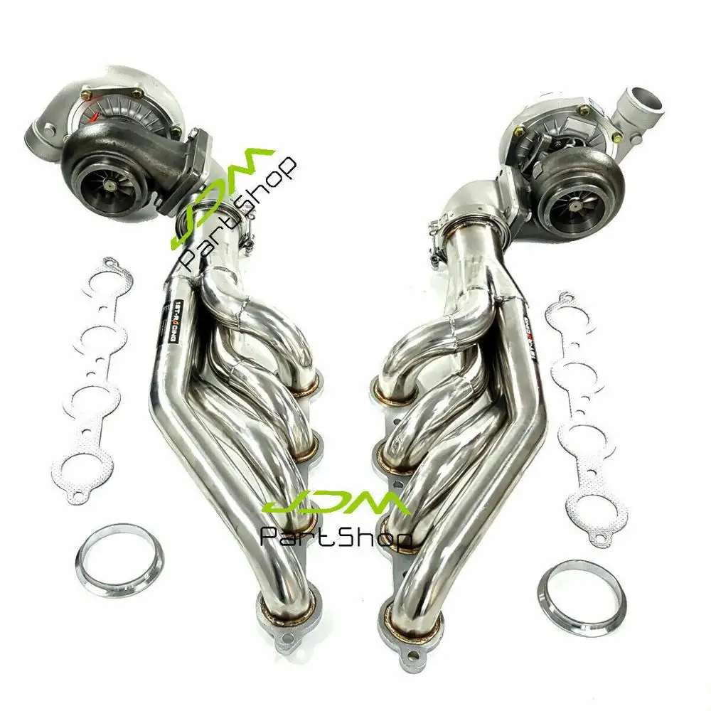 T66 Com A/R70 A/R0.68 Turbo + выхлопная головка ++ коленчатый адаптер для малого блока V8 LSX LS1 LS2