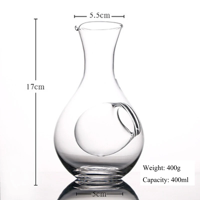 Hip flask Стеклянная бутылка вина в японском стиле, отверстие для большого пальца, стеклянный кувшин для льда, гнездо для хомяка, охлаждающая комната, пробки-лейки для вина набор графинов - Цвет: Hip flask