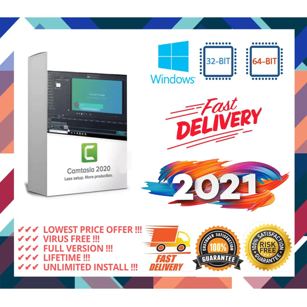 

Camtasia Studio 2021100% Delivery