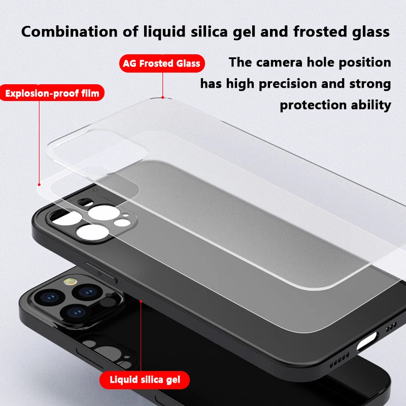 

Frosted Glass Magnetic Case For magsafe Anti-fingerprint cases For iphone 11 12 pro max Magsafing Wireless charging Back Cover