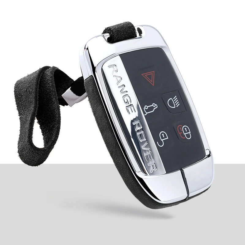 A-black keychain 2 Автомобильный чехол для ключей, брелок для Land Rover A9 Range Rover Sport 4Evoque Freelander2 Discovery5 для Jaguar XEXJXJL XF C-X16 - Название цвета: A-black keychain 2