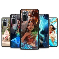 moana art disney tempered glass cover for xiaomi redmi note 10 10s 9 9t 9s 8t 8 9a 9c 8a 7 pro max phone case