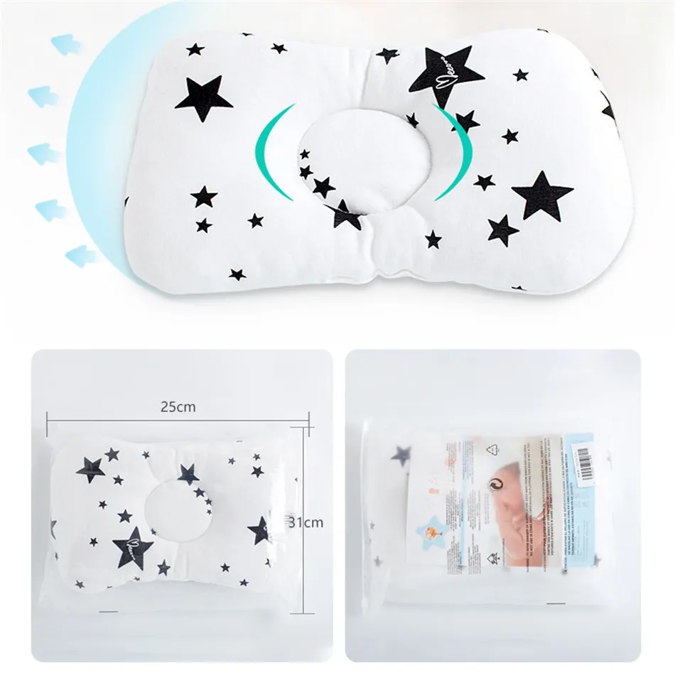 Warmom-coj&iacute;n moldeador para beb&eacute; reci&eacute;n nacido, almohada lavable para dormir, soporte para el cuello, para lactancia infantil-5