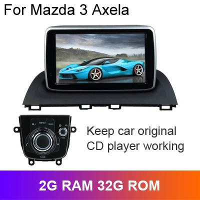 SINOSMART 4 ядра/8 ядерный процессор 2G Android 8,1 автомобильный gps-навигатор для Mazda 3 Axela-/Mazda 6 Atenza - Цвет: 2G 32G for M3 Axela