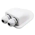 Из АБС-пластика с помощью солнечной батареи яхта стенда крыши канал кабельный ввод двойное отверстие круглая распределительная коробка прочный высокого качества Солнечный Батарея Панель инструмент