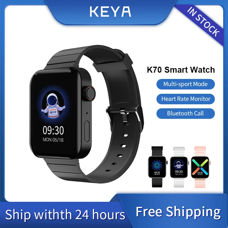 

KEYA K70 Smart Watch Men Women Bluetooth Call Waterproof Dial Call Watches Heart Rate Monitor Tracker Smartwatch for IOS Android