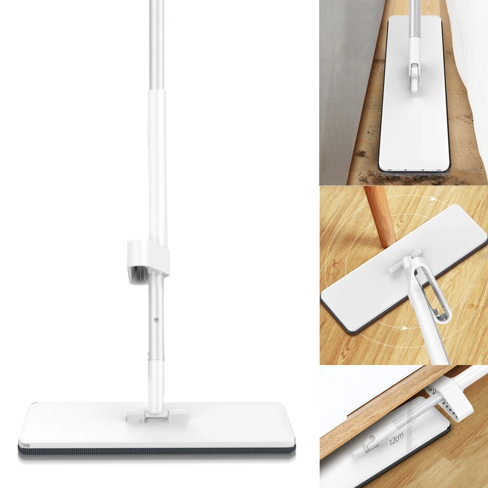 Легко отжимающаяся Швабра ленивая плоская 360 спин влажная сухая швабра с