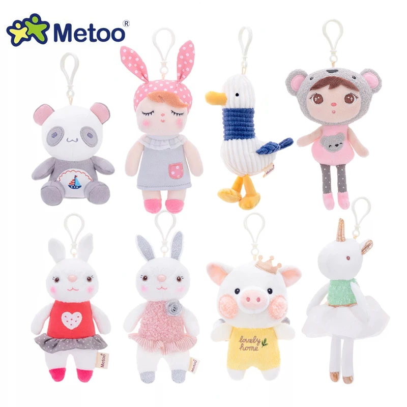 Мини-кукла Metoo Мягкие игрушки Плюшевые животные мягкие детские игрушки для девочек Анжела кролик чайки Единорог Лев Панда медведь коала Подвеска со свиньей