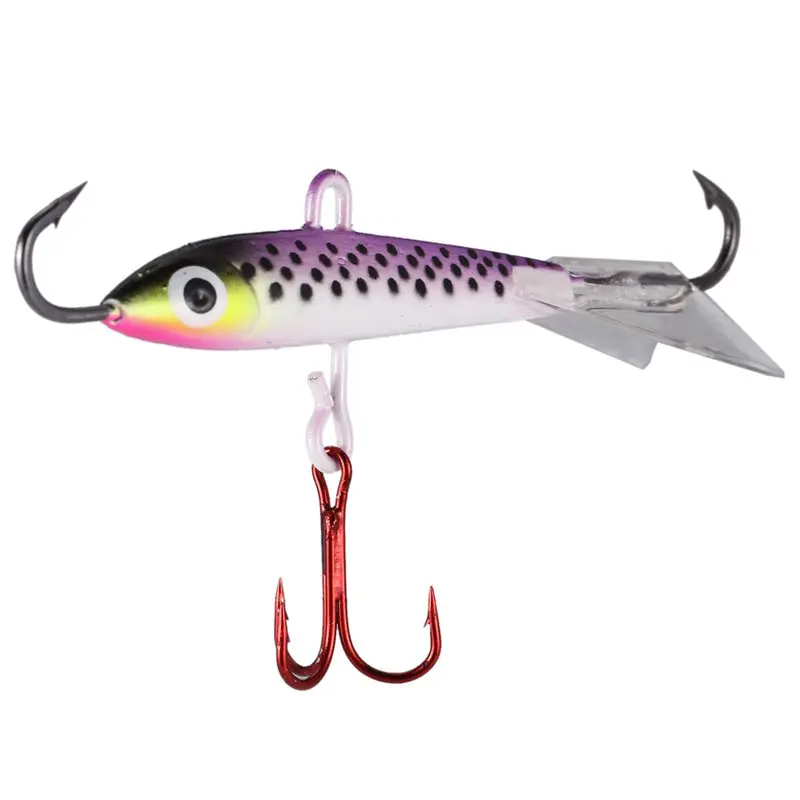 1 шт. зимняя приманка для ловли льда 3D глаза жесткая балансирующая рыбалки