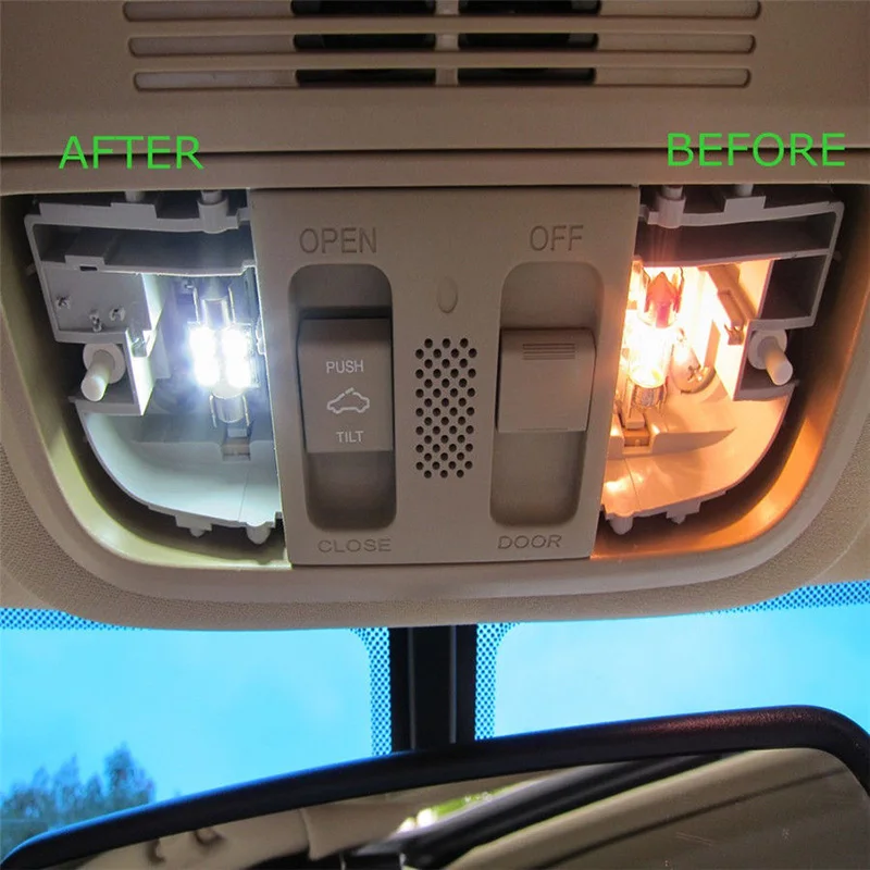 

28 Pcs T10 Led Car Interior LED Light 6000K White Signal Lamp Dome Reading License Plate Light Auto Car Interior Lights Auto 12V
