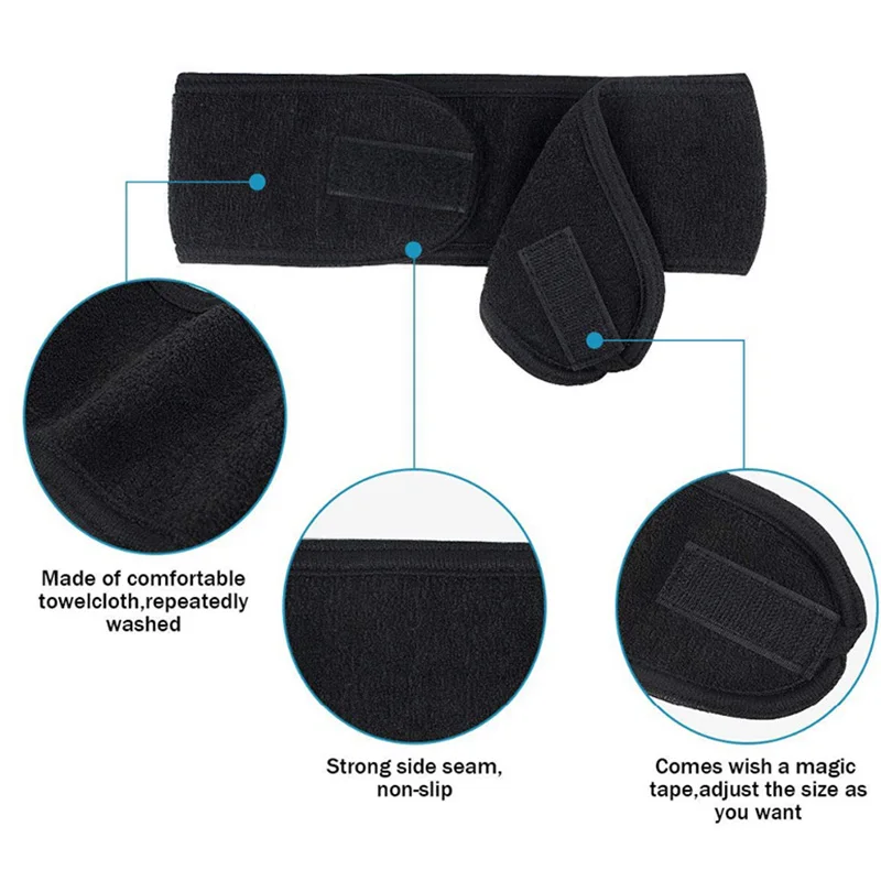 

Women Wash Face Headbands Adjustable Yoga Sport Coral Fleece Headbands Hair Bands Non-Slip Makeup Hairbands Accessories