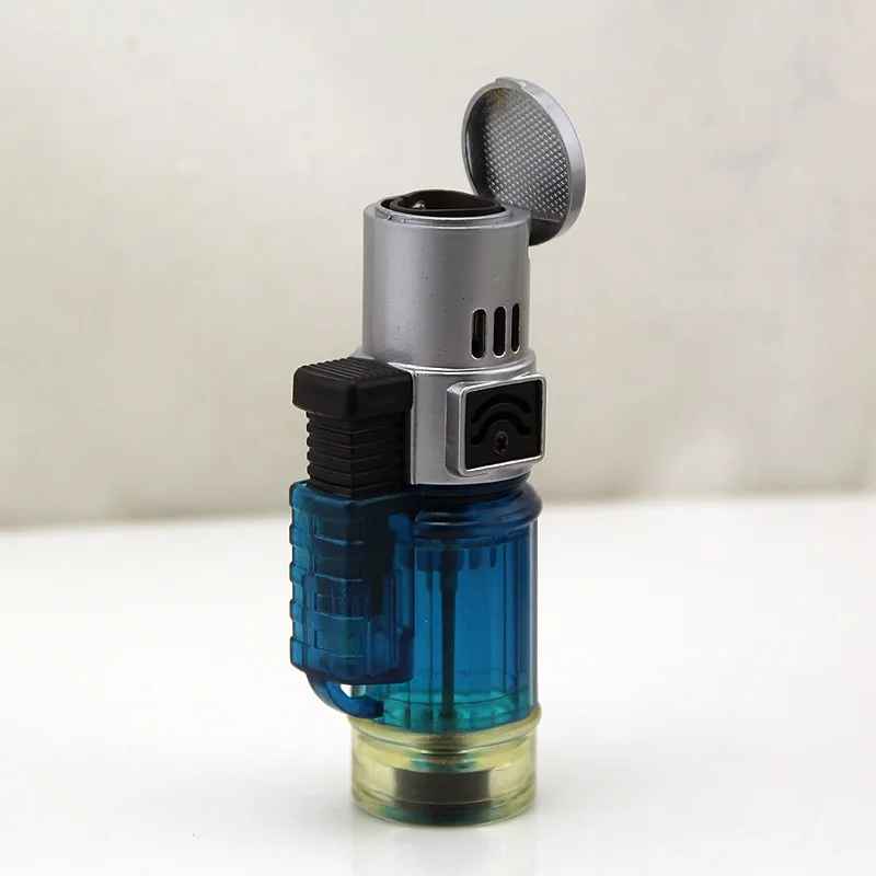 

Three Straight Into The Blue Fmale Firepower Lighter Windproof Inflatable Butane Gas Lighter Fire Cigarette Candle Grill Camping