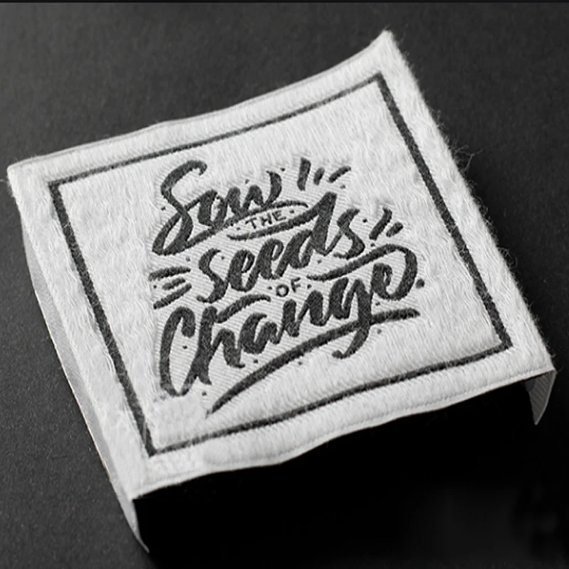 Бесплатная доставка индивидуальные тканые этикетки 1000 шт. для