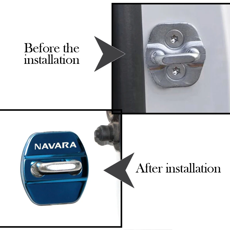 4 шт крышка дверного замка автомобиля защиты Пряжка защелка крышки Стоп Анти