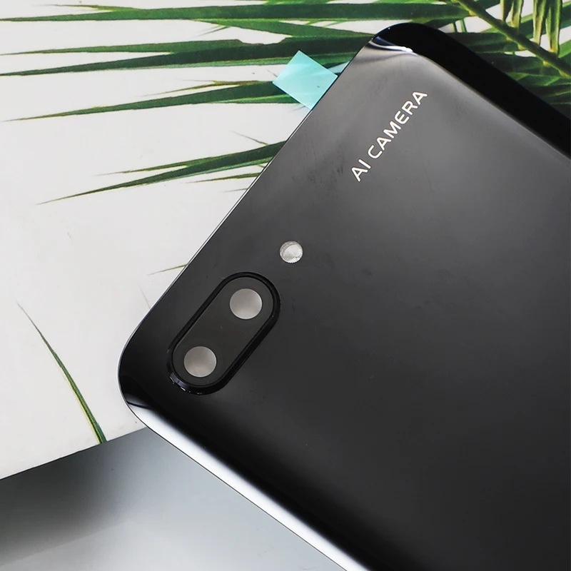 Honor10 корпус для huawei Honor 10 стеклянная задняя крышка батарейного отсека телефон запасные части чехол+ камера Стекло наклейка клей