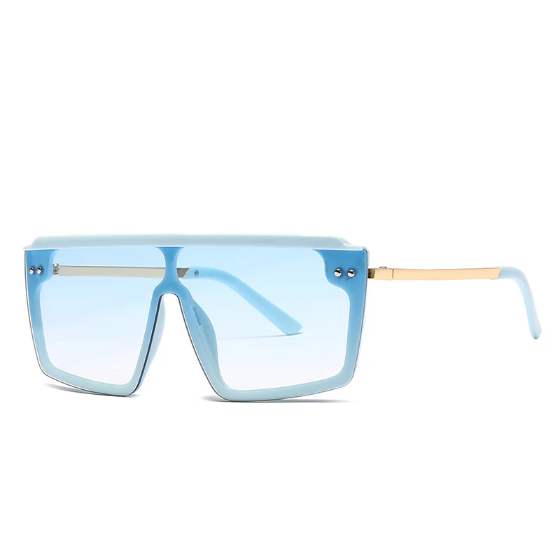 

2021 Big Square Frame Fashion Pink Shades Metal Sunglasses Wholesale UV400