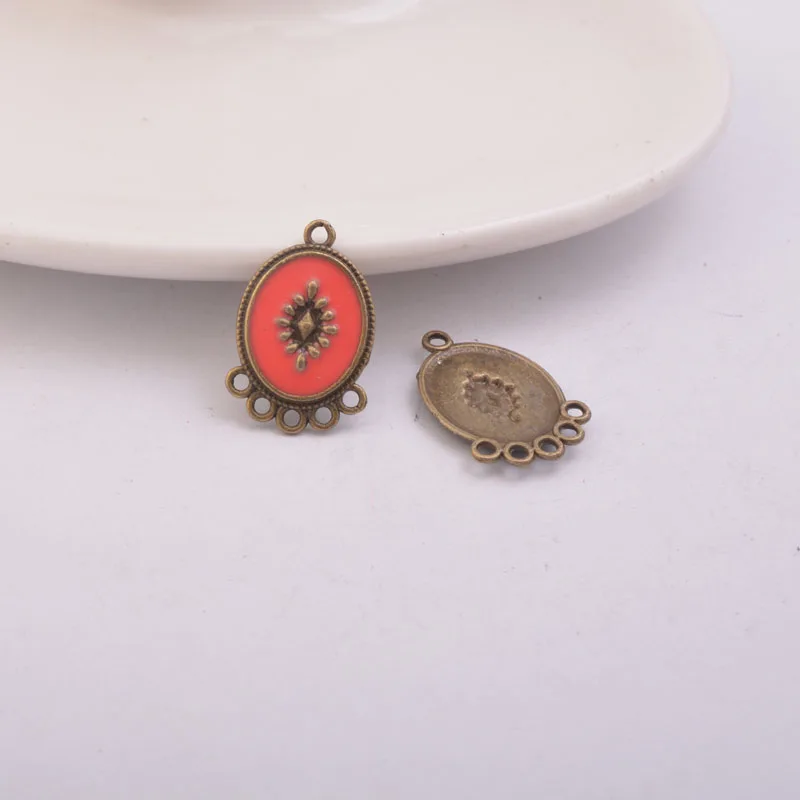 12 шт. разъем для подвесок с несколькими отверстиями сплав античная бронза