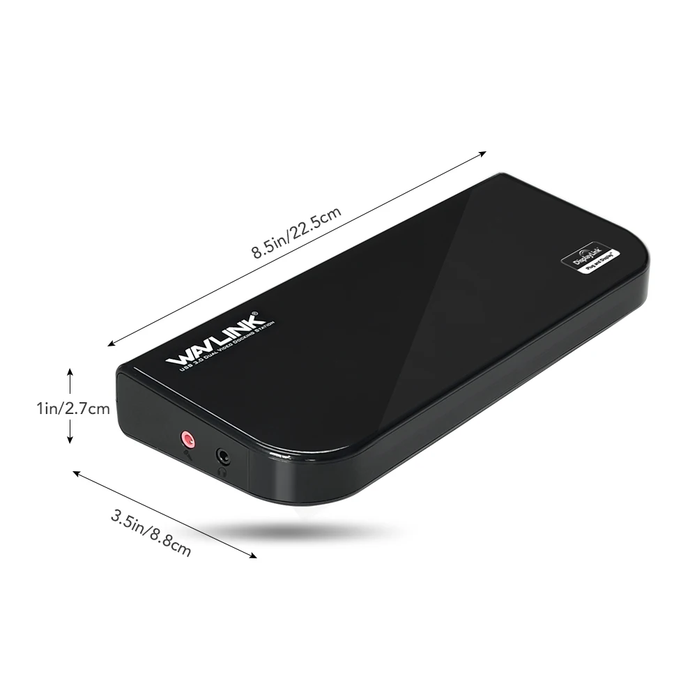 Wavlink USB 3.0 Universal Laptop Docking Station Dual Video Support Dvi/Hdmi/Vga to 2048X1152 External Graphics Ethernet 6 Ports