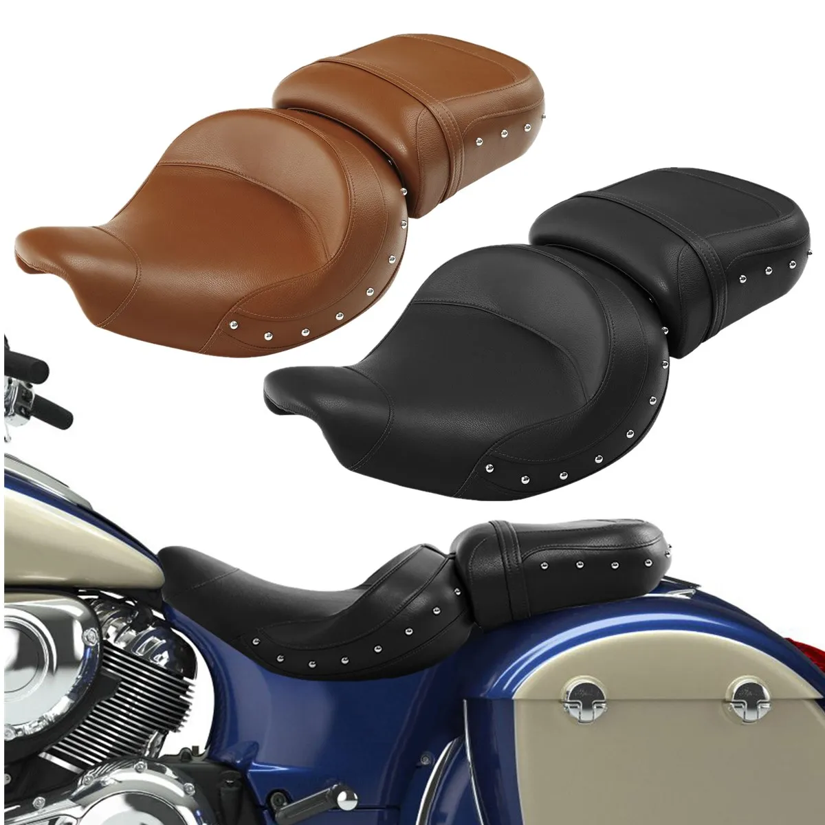 

Motorcycle Seat For Indian 2014-2022 Roadmaster Chieftain Dark Horse Springfield Chief Vintage Classic Limited Driver Passenger