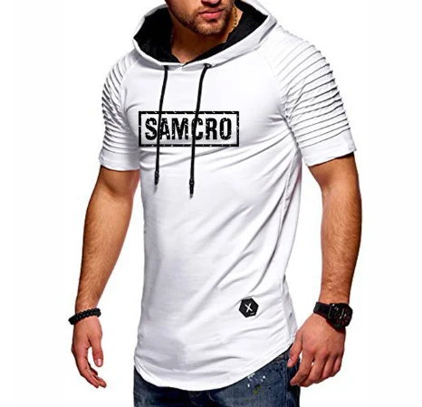 

Men's T-Shirt for SOA Sons of anarchy the child SAMCRO Printed Summer Cotton Solid color Hoodies Short Sleeve male T-Shirt