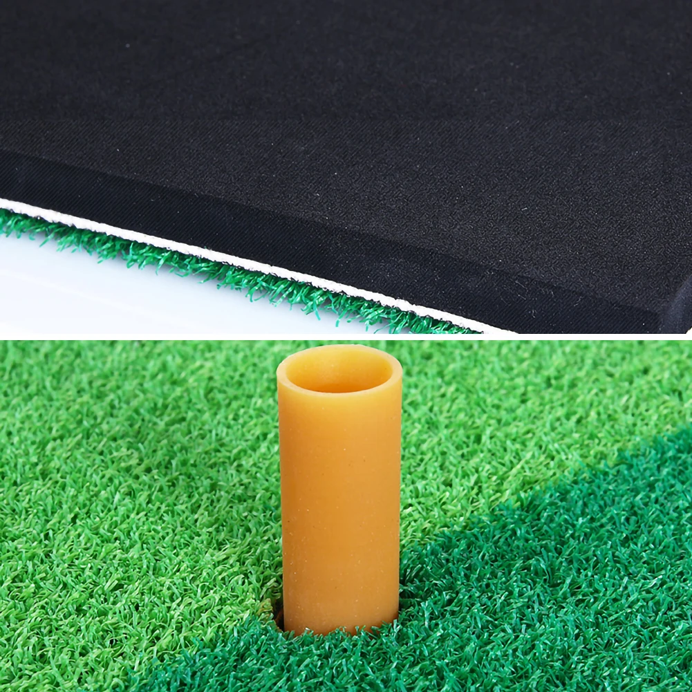 

Indoor Golf Mat Training Hitting Pad Practice Rubber Grass Mat Grassroots Green Golf Training Tools Backyard 30x60cm