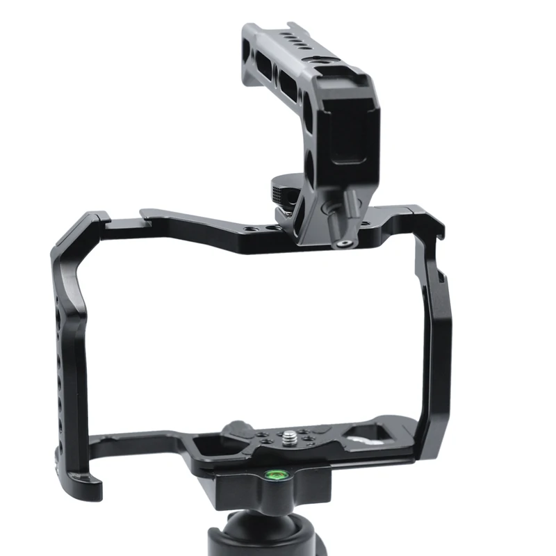 

Camera Cage Replacement for Canon EOS R5 R6 DSLR Camera with 1/4 Inch Screw Holes Cold Shoe Mounts Camera Video Rig