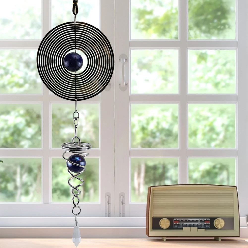 Наружная жилая виндгонгдвор плетеная ветряная колокольчик с спиральным декором