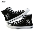 Классические ботинки унисекс из аниме атака на Титанов, повседневные ботинки на высокой платформе, парусиновые ботинки для девочек и мальчиков, спортивная обувь