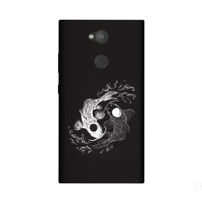 Мягкий силиконовый чехол из ТПУ для Sony Xperia L2 матовый с рисунком H3311 H3321 H4311 H4331