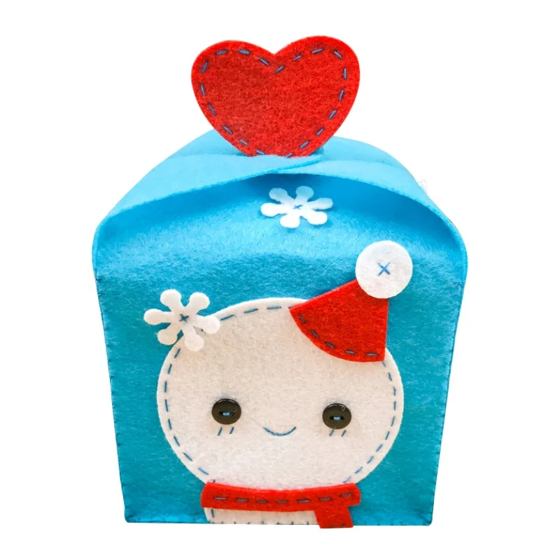 Нетканая коробка для яблока на Рождество ткань ручной работы Декор набор