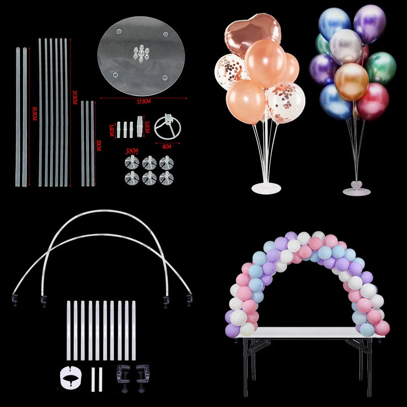 Аксессуары для воздушных шаров из ПВХ держатель наклейки дня рождения свадьбы