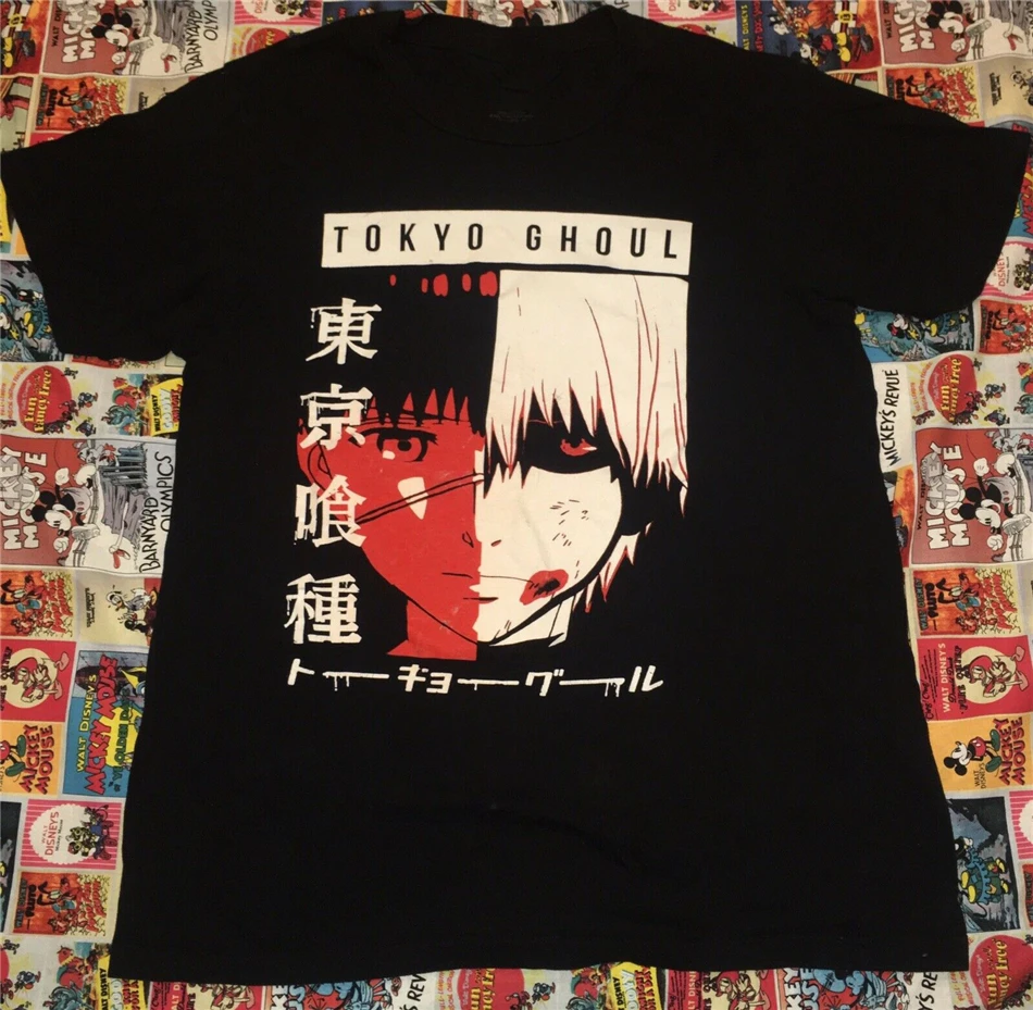 Футболка Tokyo Ghoul Аниме Манга размер средний канеки Кен мультфильм хороший
